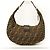 Borsa a tracolla Fendi Zucca in nylon e canvas Marrone - vista 10