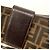 Borsa a tracolla Fendi Zucca in nylon e canvas Marrone - vista 8