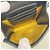 Borsa a tracolla Gucci Jumbo GG Nero Giallo - vista 4