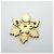 Broche Chanel Bege e Dourado - vista 5
