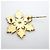 Broche Chanel Bege e Dourado - vista 6