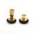 Chanel Coco Mark Circle Clip-On Ohrringe Schwarz Weiß Golden - Ansicht 3