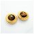 Pendientes de clip Chanel con ojo de tigre Castaño Dorado - vista 2