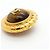 Pendientes de clip Chanel con ojo de tigre Castaño Dorado - vista 6