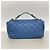 Timeless Bolsa de Ombro Chanel Matelassé com Corrente Azul - vista 12