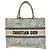 Christian Dior Book Tote Tasche aus Canvas Hellblau
