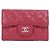 Chanel Timeless Classic Card Case Roja