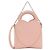 Autre Marque Borsa a mano in pelle rosa Tiffany