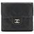 Cartera bi-fold Chanel Matelassé Coco Mark Negro