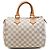 Louis Vuitton White Damier Azur Speedy 25 Bianco