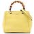 Borsa Gucci Yellow Mini Calfskin Bamboo Shopper Satchel Giallo