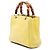Borsa Gucci Yellow Mini Calfskin Bamboo Shopper Satchel Giallo - vista 2