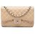Chanel Beige Jumbo Classic Caviar Double Flap