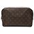 Louis Vuitton Brown Monogram Trousse Toilette 28 Castaño