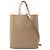 Céline Celine Cabas Vertical Pequeño de Piel de Ternera Granulada Marrón Castaño Marrón claro