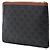 Céline Clutch Celine Small Triomphe de lona revestida marrón Castaño Marrón oscuro - vista 2