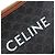 Céline Clutch Celine Small Triomphe de lona revestida marrón Castaño Marrón oscuro - vista 5