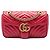 Borsa a tracolla Gucci GG Marmont Matelassé in pelle di vitello rossa Medium Rosso
