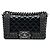 Chanel Black Small Quilted Glazed Calfskin Chained Boy Flap Nero
