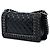 Chanel Black Small Quilted Glazed Calfskin Chained Boy Flap Nero - vista 2