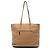 Prada Shopper Tote aus braunem Vitello Daino Hellbraun