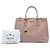 Prada Borsa Tote Galleria Double Zip Media in Saffiano Marrone Carne - vista 7