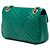 Borsa a tracolla Gucci Green Medium GG Marmont Matelassé in pelle Verde - vista 2