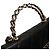 Porta-telemóvel com aba Chanel Black Caviar Coco First com corrente Preto - vista 14