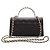Porta-telemóvel com aba Chanel Black Caviar Coco First com corrente Preto - vista 5