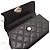 Porta-telemóvel com aba Chanel Black Caviar Coco First com corrente Preto - vista 8