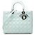 Autre Marque Dior Blue Large Patent Cannage Lady Dior Azul Azul claro