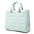 Autre Marque Dior Blue Large Patent Cannage Lady Dior Azul Azul claro - vista 2