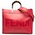 Fendi Sunshine Shopper Tote aus Leder in Rosa, Größe Medium Pink