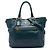 Sac cabas convertible Prada en Vitello Shine vert avec poche frontale Vert foncé