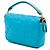 Borsa Satchel Baguette Fendi in pelle goffrata Mini Zucca blu - vista 2