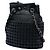 Bolsa Bucket Chanel em malha CC preta e couro de bezerro perfurado Preto - vista 2