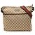 Borsa a tracolla Gucci in tela GG beige con banda Web