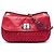Borsa a tracolla Miu Miu in nappa matelassé rossa con catena di cristalli Rosso