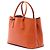 Sac à main Prada Orange Medium Saffiano Cuir Double Handle Satchel - vue 2