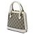 Borsa a mano Gucci Beige Mini GG Supreme Horsebit 1955 - vista 2