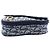 Autre Marque Pouch Saddle Diorissimo in tela blu Dior - vista 3