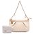 Pochette a catena Fendi Brown Zucchino Spalmati Marrone Beige - vista 7