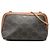Céline Celine Brown Triomphe Clutch mit Kette aus beschichtetem Canvas Braun Dunkelbraun