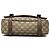 Gucci Beige GG Supreme Texturierte Dollar-Kalbsleder Retro Interlocking G Flap Messenger Bag - Ansicht 3