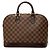 Louis Vuitton Brown Damier Ebene Alma PM Marrom