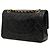 Chanel Black Medium Classic Lambskin Double Flap Noir - vue 2