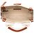 Chloé Mini Tote Woody North South in tela beige - vista 4