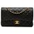 Chanel Black Medium Classic Lambskin Double Flap Noir