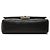 Chanel Black Medium Classic Lambskin Double Flap Noir - vue 3