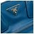 Tote Saco Shopping Prada em couro de bezerro macio azul com bolso frontal - vista 5
